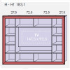 H183cm - TV147,5cm