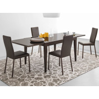 Silla de metal tapizada Connubia by Calligaris Garda