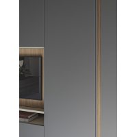 Wardrobe with swing door Cutting Plus and TV compartment W11