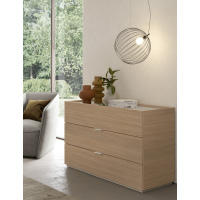 3-drawer dresser with metal handle Colombini Casa Label