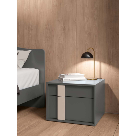 Square bedside table with vertical handle Colombini Casa