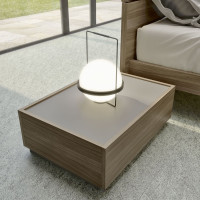 Modern bedside table with 1-2 drawers S75 Cuby.