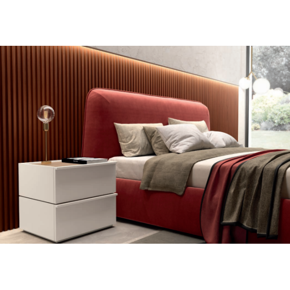 Modern bedside table with 2 drawers by Colombini Casa 360.