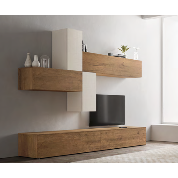 Modern living room composition with base units and wall units - SKT20 Tomasella