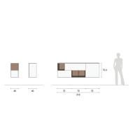 Suspended composition with open compartment SKT1 Tomasella