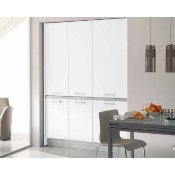 155cm Shell monoblock kitchen by Artec Colombini Casa complete with appliances.