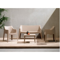 Coccolona garden sofa with essential design in technopolymer by Scab Design.