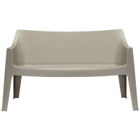 Coccolona garden sofa with essential design in technopolymer by Scab Design.