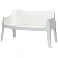 Coccolona garden sofa with essential design in technopolymer by Scab Design.