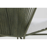 Amalfi outdoor armchair in rope or polypropylene by Rosa Splendiani