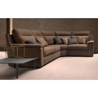 Swing Bent sofa with enveloping backrest by Samoa