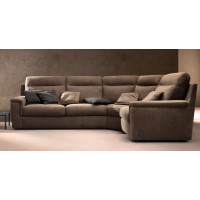 Swing Bent sofa with enveloping backrest by Samoa