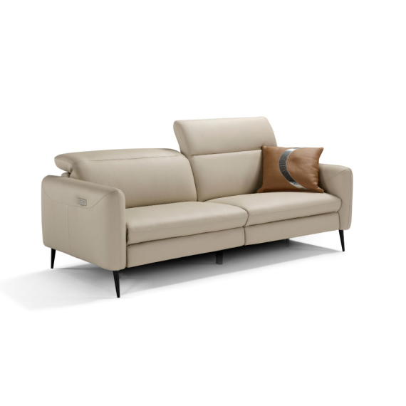 Fixed or reclining Dusk sofa in leather or microfiber by Ego Italiano.