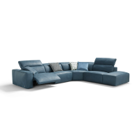 Fixed or reclining sofa with adjustable backrest Beverly 1 by Ego Italiano.