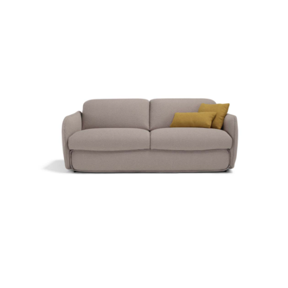 Sofa bed with narrow armrests and generous shapes Moon Dienne