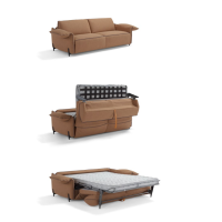 Sofa bed with movable armrest Cloud Dienne