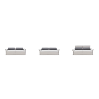 Sofa bed with adjustable backrest and armrests Deep Dienne