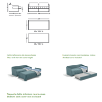 Gepolstertes Schlafsofa mit zweitem Bett Flo Promo von Dienne Salotti