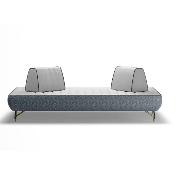 Modulares Sofa mit beweglichen Rückenlehnen Ermes Cubo Rot