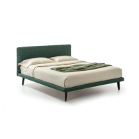Upholstered bed with smooth headboard Pico Rimar