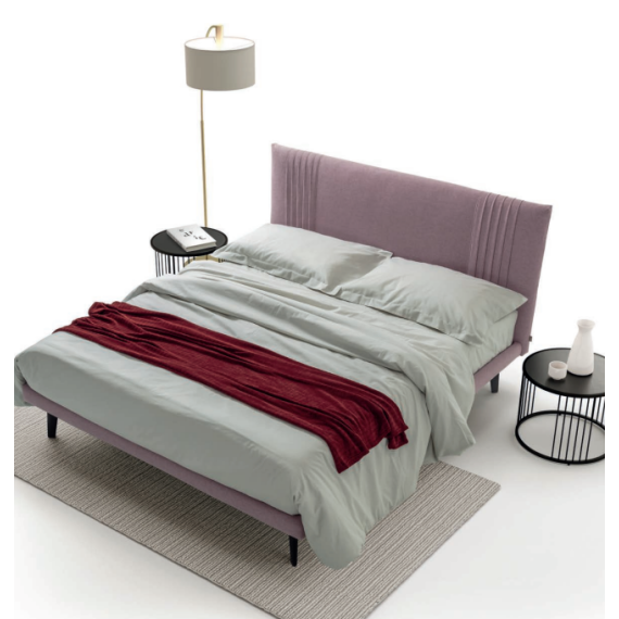 Double bed with vertical stitching Flores Rimar