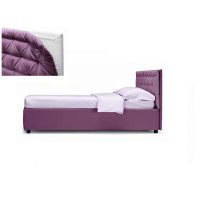 Upholstered double bed with quilted cushion Smart Noctis