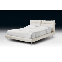 Upholstered double bed Topazio Levante by Bontempi Casa