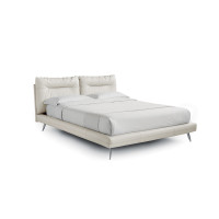 Upholstered double bed Topazio Levante by Bontempi Casa