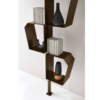 Bookshelf with ceiling or wall-mounted uprights Gautier Capodarte