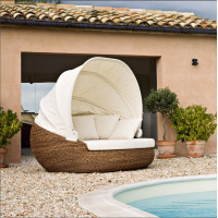 Lit Sphera avec coussins Rose Splendiani