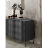 Sideboard with 2 or 3 doors, aluminum feet, Musa by Bontempi Casa