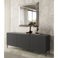 Sideboard with 2 or 3 doors, aluminum feet, Musa by Bontempi Casa