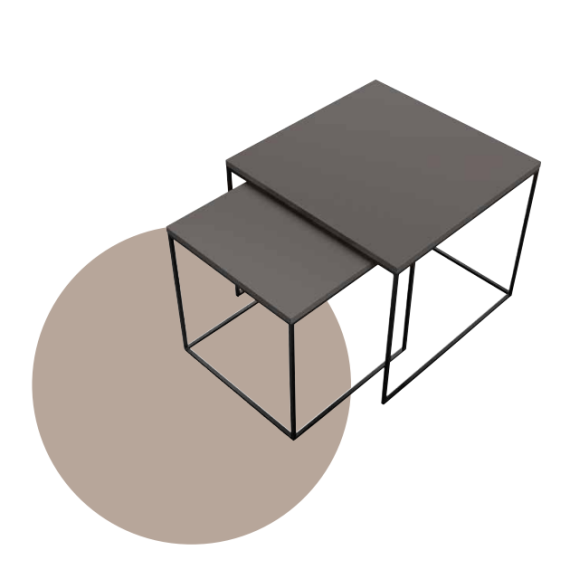 Coppia di tavolini moderni Idea Home CreativityCrio