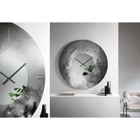 Horloge murale en verre fusionné martelé Space Capodarte