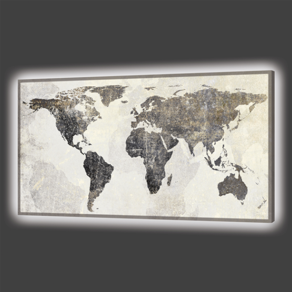 Leuchtbildtafel der Weltkugel Pintdecor