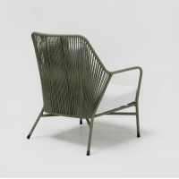 Amalfi outdoor armchair in rope or polypropylene by Rosa Splendiani