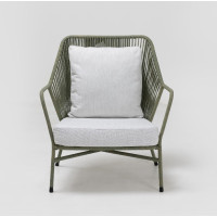 Amalfi outdoor armchair in rope or polypropylene by Rosa Splendiani