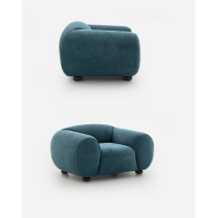 Fauteuil moderne rembourré Pianca Regina