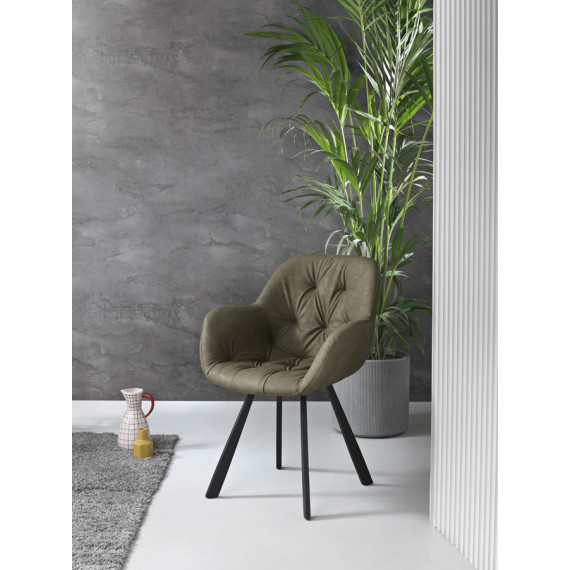 Celia Capodarte upholstered armchair in eco-leather