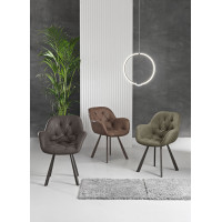 Celia Capodarte upholstered armchair in eco-leather