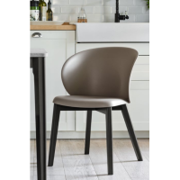 Padded or polypropylene armchair Connubia by Calligaris Tuka.