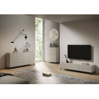 Mueble para TV con 1 puerta abatible y 2 cajones Solaria cashmere