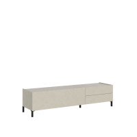 Mueble para TV con 1 puerta abatible y 2 cajones Solaria cashmere