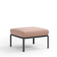 Outdoor Komodo pouf in polypropylene with Nardi cushion