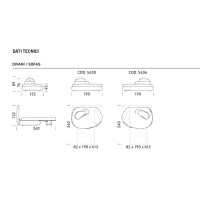 Pouf trasformabile Petra di Dienne Salotti 