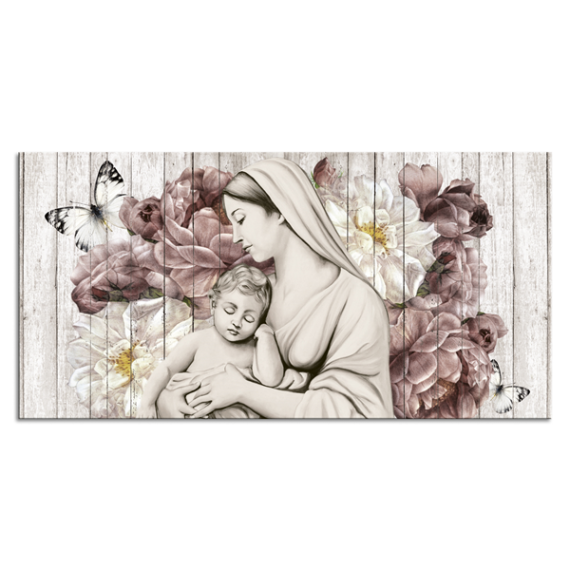 Cuadro clásico en lienzo Madonna en flor Pintdecor