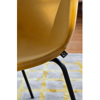 Modern metal chair Connubia by Calligaris Academy.