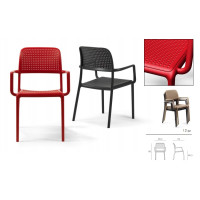 Modern stackable garden chair Nardi Bora.