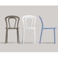 Polypropylene chair Connubia by Calligaris Caffè CB/1970