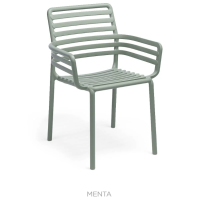 Chair with armrests, stackable Nardi Doga Armchair